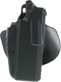 Safariland 7378 7TS ALS Slim Flexible Paddle & Belt Loop Concealment Holster, SafariSeven Black, Right Hand