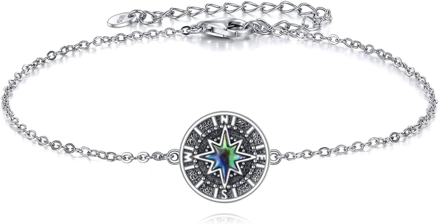YFN 925 Sterling Silver Bracelets for Women Cross/Celtic Knot/Infinity/Compass/Wave Bracelet 7+2 Inches Inspirational Faith Jewelry for Mother's Day, Birthday, Christmas Graduation