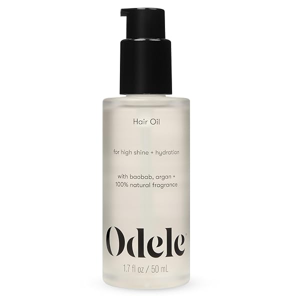 Odele Hair Oil with Baobab & Argan Oils, Lightweight to Smooth Frizz, Add Shine & Hydration, for All Hair Types, 1.7 Fl