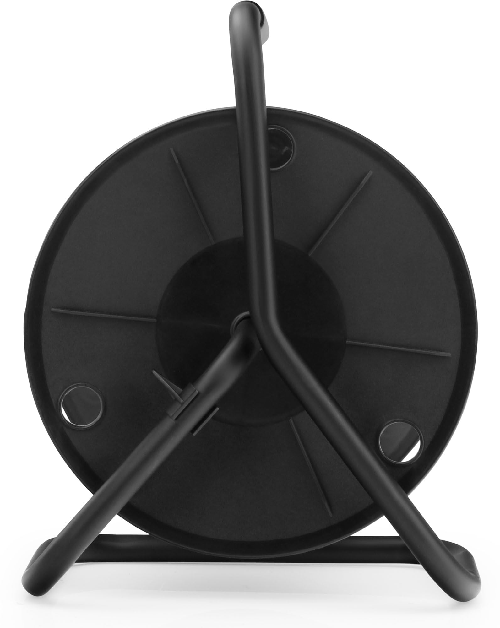 Pronomic KT-100 Bobina Porta Cavi Vuota - Avvolgitore versatile per cavi, fili, catene, corde, tubi ecc. - 11 cm diametro interno, 27 cm diametro esterno, 10 cm larghezza - Nero