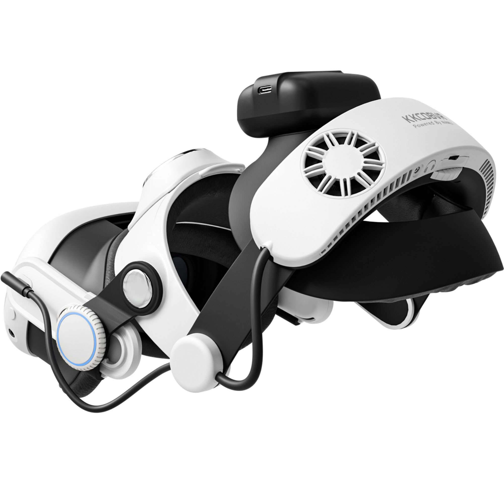 KKCOBVR Q3U - Correa de cabezal de batería compatible con Meta Quest 3/Quest 3S