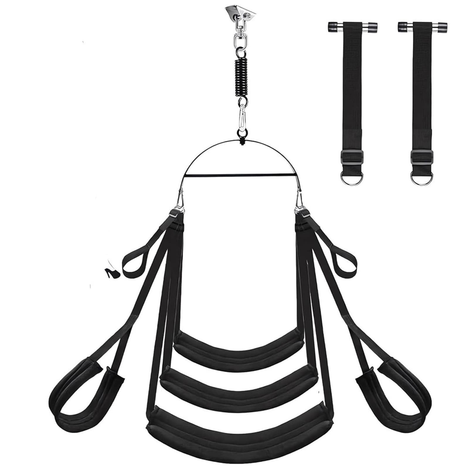 2 in1 Extrem Liebesschaukel Sexschaukel für Decken und Türhängung, Türschaukel Verstellbares Love Swing BDSM Bondage Sexy Schaukel Sexspielzeug für Paare, Belastbar Bis 300kg(Drei Kissen)