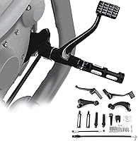 Vista 25 de TCT-MOTORPARTS Kit de Control Medio Negro FootPegs Compatible con Harley Sportster Iron XL883 XL1200 72 48 Super Low Roadster Custom 2014-2022