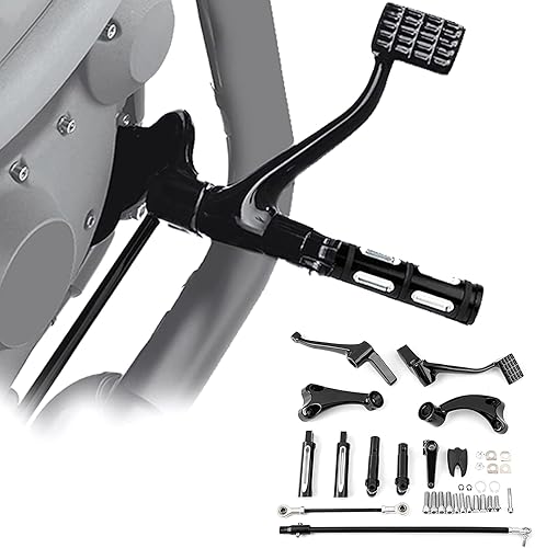 Miniatura 25 de TCT-MOTORPARTS Controles delanteros con clavijas, palancas y varillas para Harley Sportster XL1200 2004-2013 XL1200C 2004-2008 Cromado,Negro