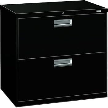 Amazon Com Hon 2 Drawer Filing Cabinet 600 Series Lateral Or Legal File Cabinet 42w By 19 1 4d Black H692 Furniture Decor