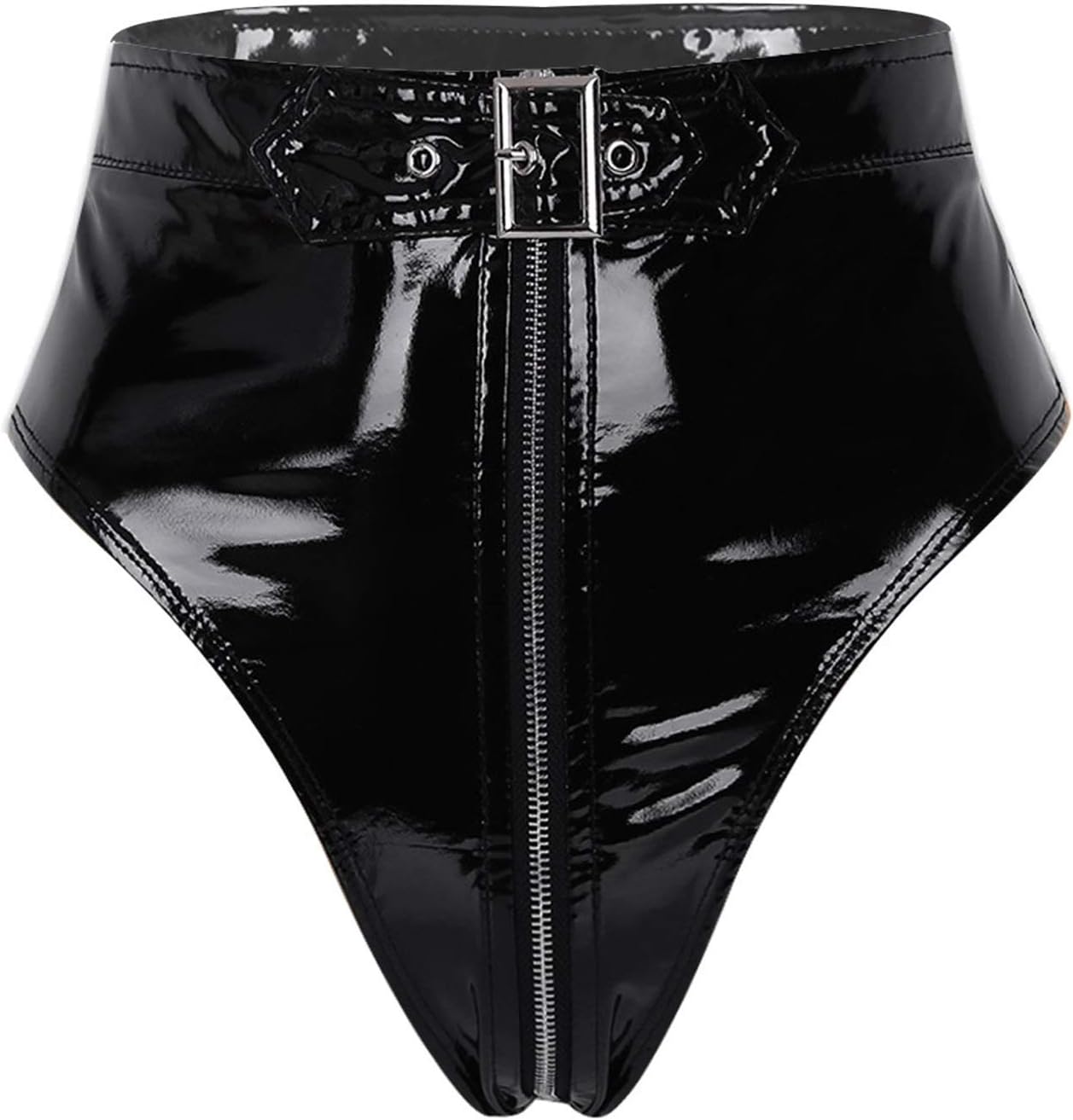 Active Lingerie Latex PVC Panties Womens Underwear High Cut Briefs Outfit Clubwear