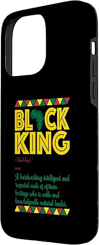 Miniatura 74 de iPhone 13 Pro Max Black King Black Pride African American Black History Case