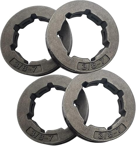 Miniatura 2 de Piñón de llanta de tambor de embrague 38"-7 se adapta a piezas de repuesto de motosierra Hus-qvarna 038 MS380 MS381 (4 unidades)