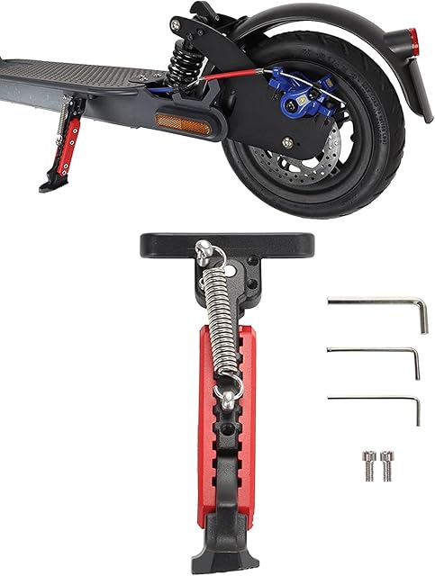 VOLOHAS Flycoo2 Scooter Kickstand CNC Aluminum Alloy Height Adjustable Parking Stand for Xiaomi M365 1S PRO PRO 2 Essential Lite Electric Scooter