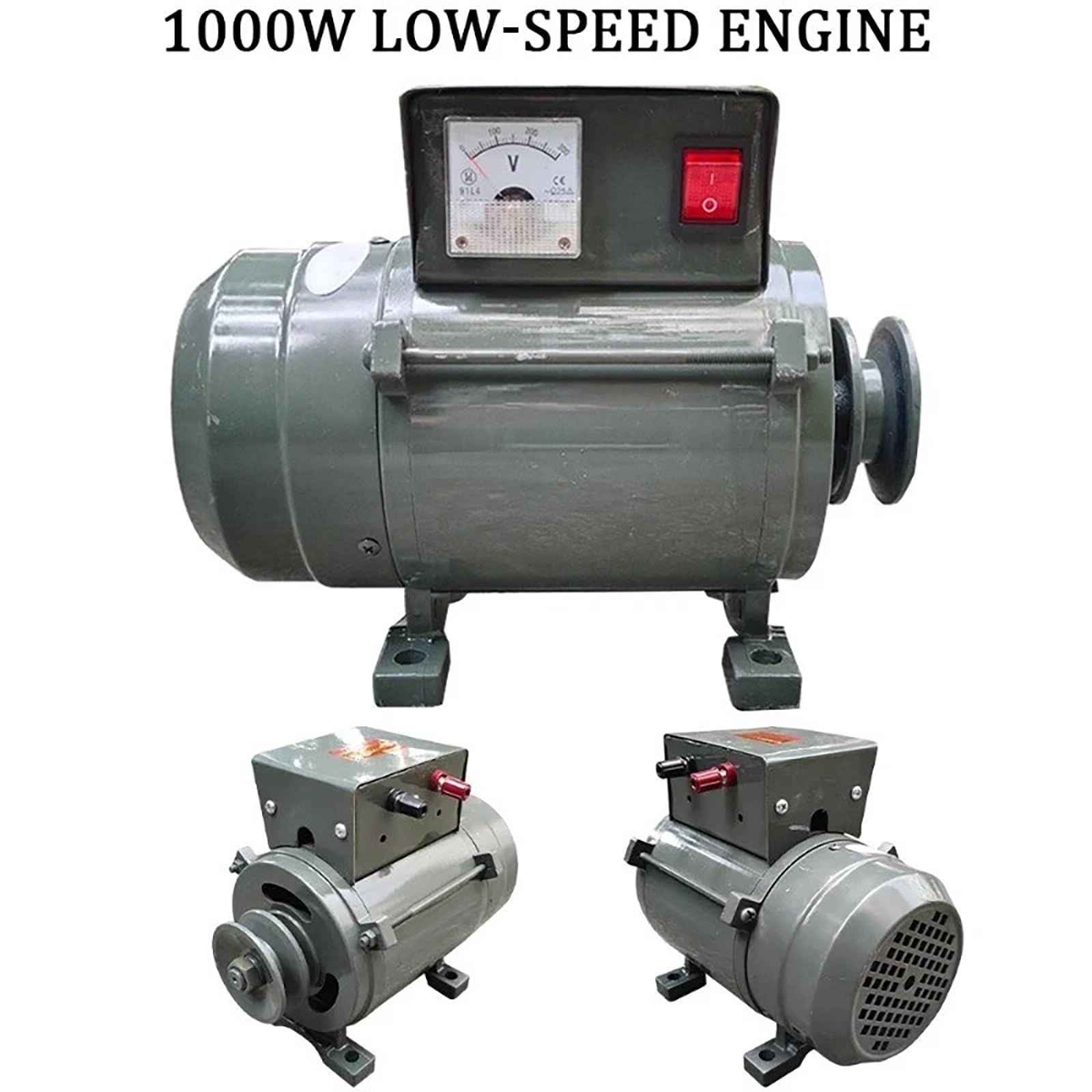 Générateur À Aimant Permanent 1000W, Alternateur 220v Sans Balais À Basse Vitesse Avec Bobine En Cuivre Et Régulateur De Tension, Pour Énergie Hydraulique Ou Diesel