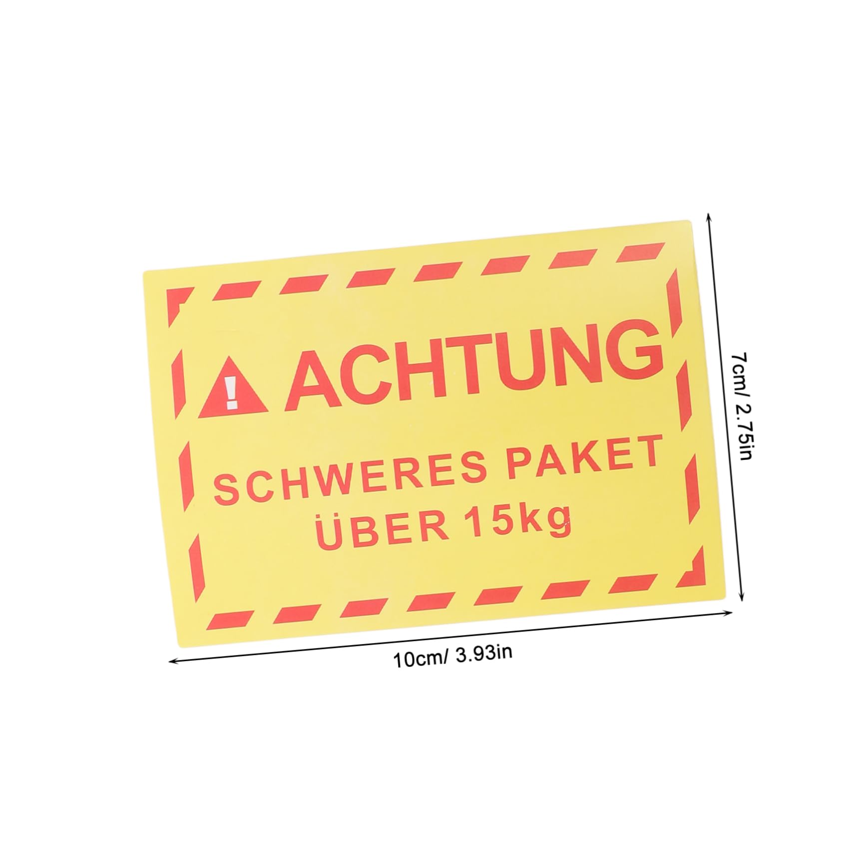 OUNONA Strong Adhesive Overweight Warning Labels 500pcs Shipping Stickers Transport Decals