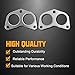 CNS Exhaust Manifold Gaskets Compatible with Subaru 2.0L 1.8L 2.5L FA20D EJ20 EJ22T EJ25 Turbo