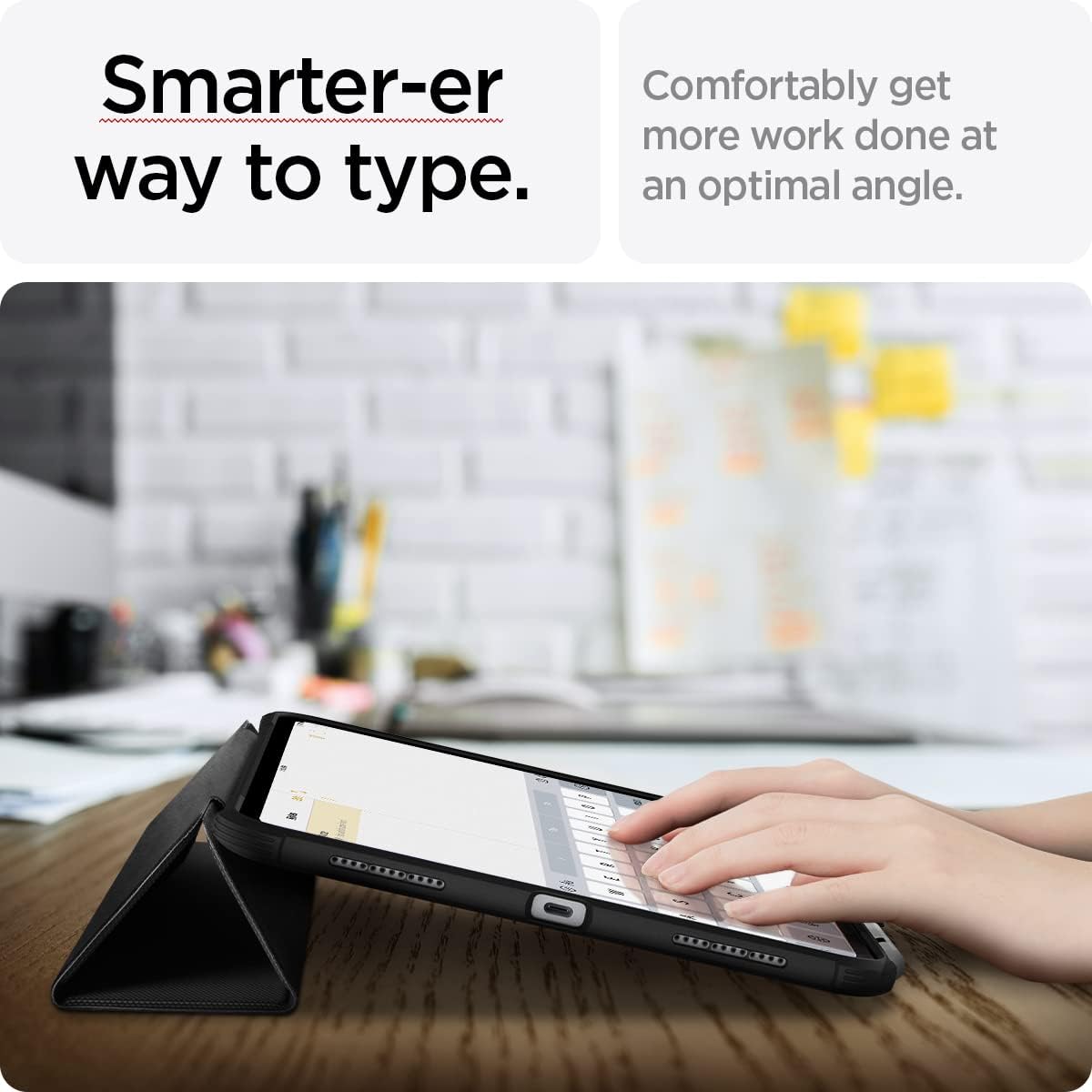 Spigen iPad 10.9" Rugged Armor Pro Black & iPad 10.9" 10th Gen Glas.tR EZ Fit (1P)