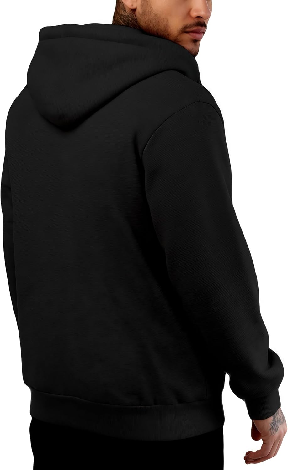 Men's Full zip Hoodie Cotton Long Sleeve Casual Sweatshirt Pullover Sweatshirts Heavyweight Athletic Hoodies - Image 6