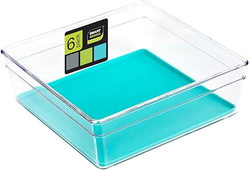 Organizador de cajones de plástico de diseño inteligente con fondo de silicona sin BPA para utensilios de cocina cubiertos u artículos de oficina