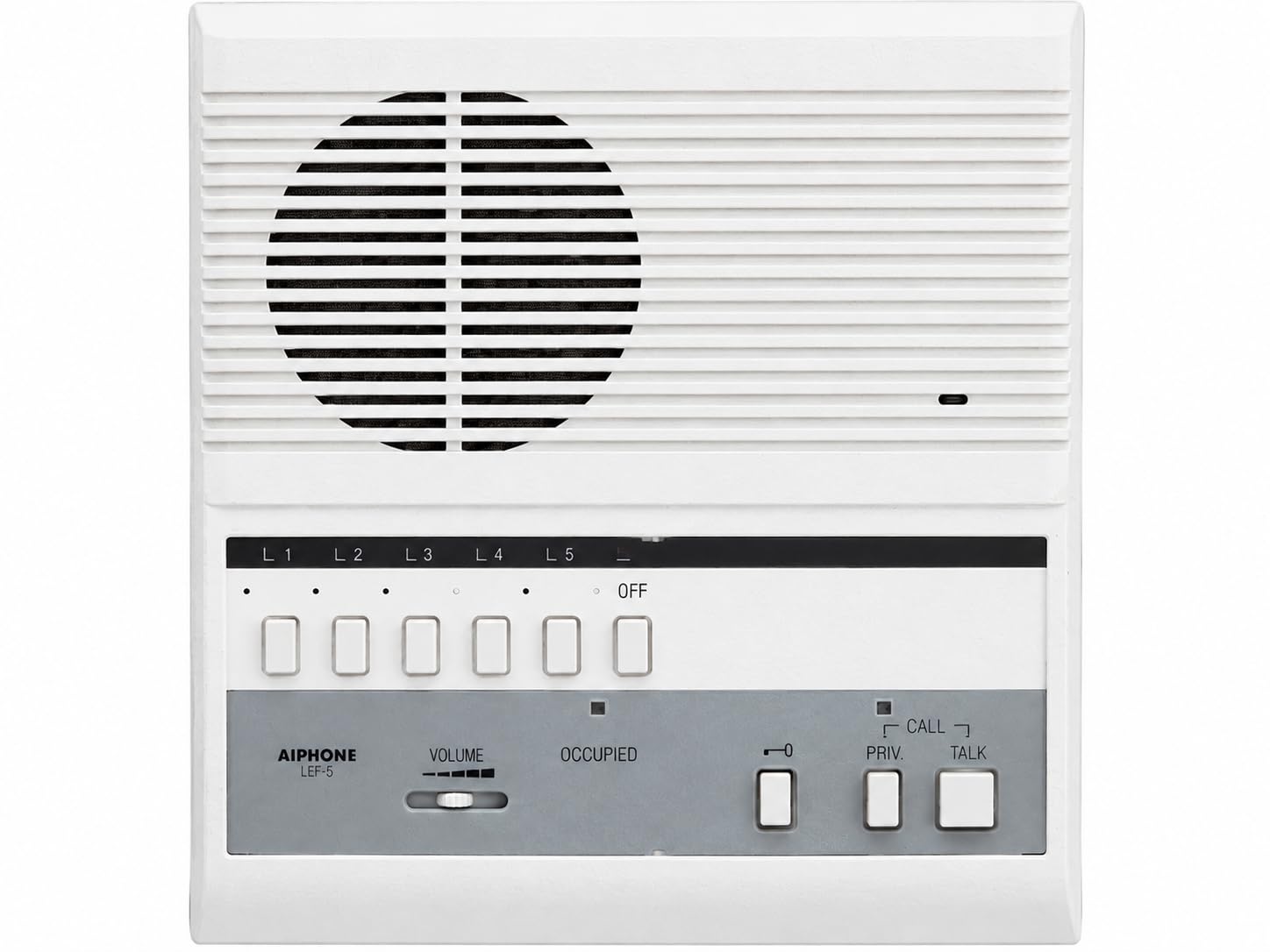 Aiphone lef-5 abierto llamada de voz selectivo Master de comunicación de con door-release botón, admite hasta cinco puerta de conexión, sub-master, o Master intercomunicadores