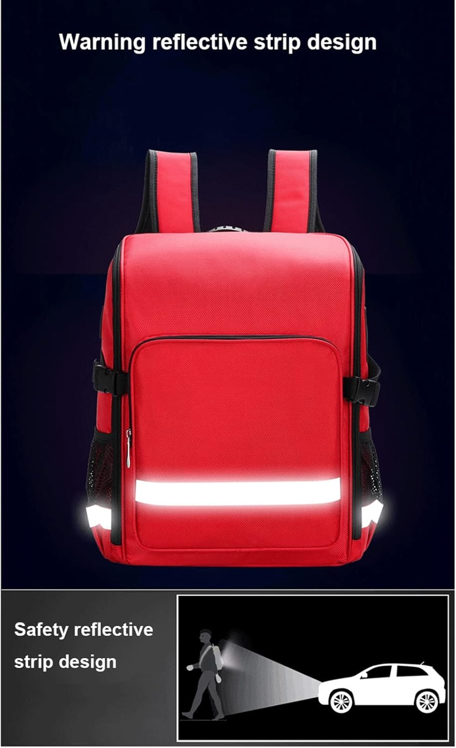 Emergency Trauma Bag, Medical Empty First Responder Safety Aid Backpack for Home Office
