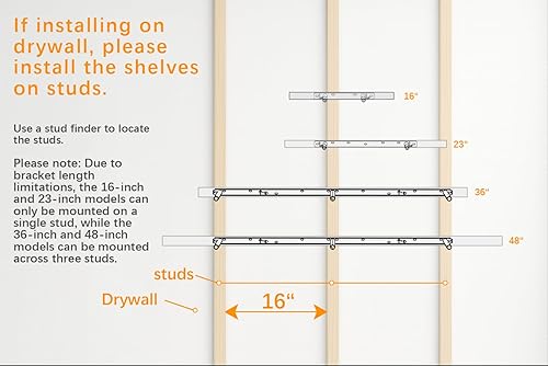 Miniatura 9 de BAYKA Estantes flotantes de baño para pared, estante sobre el inodoro, madera rústica para dormitorio, cocina o sala de estar, estantes de B. Marrón