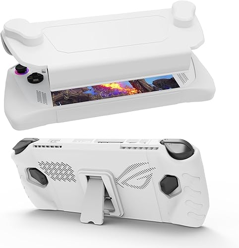 Miniatura 1 de Funda protectora de TPU ultradelgada mejorada con cubierta frontal compatible con ASUS ROG Ally, absorción de golpes, antideslizante y antiarañazos