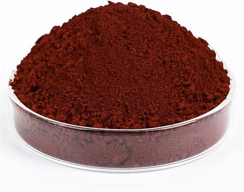 GOODTAKE Pigmento de hormigón, polvo de pigmento de óxido de hierro rojo vino, pigmento de color de tinte de cemento para cemento para pastel,