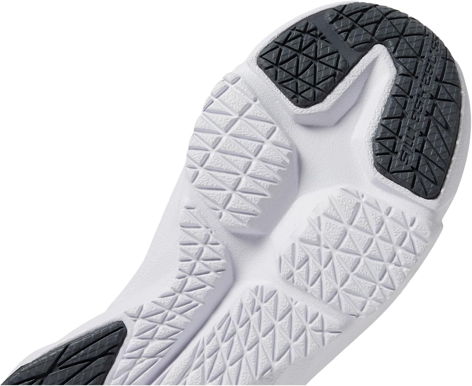 Under Armour Girls' Pre School Scramjet 6 Alternate Lace, (001) Black/Castlerock/White, 12.5K, US