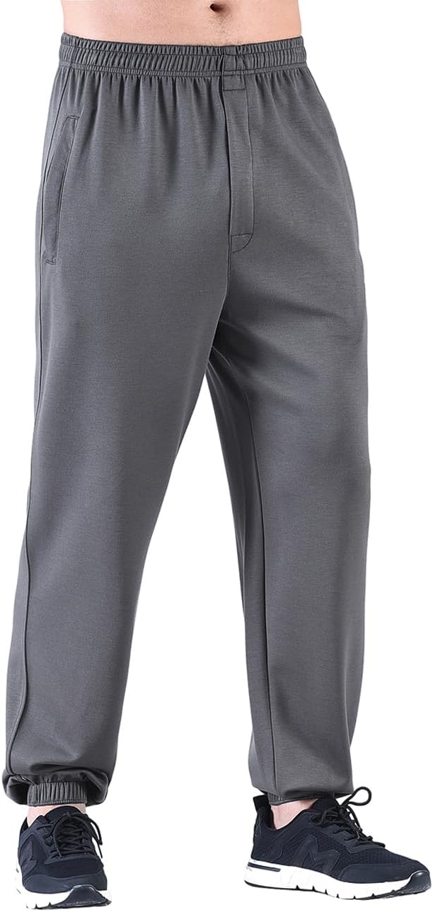 Men's Regular-Fit Identity Vector Track Pants Drawstring Joggers with Front Zipper Fly