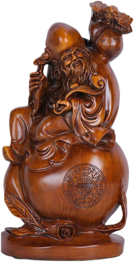 寿桃摆件 Feng Shui Figurine Home Office Decor Chinese Gifts 祝寿礼品送爸爸妈妈父母亲长辈60八十80大寿老人生日礼物 9305