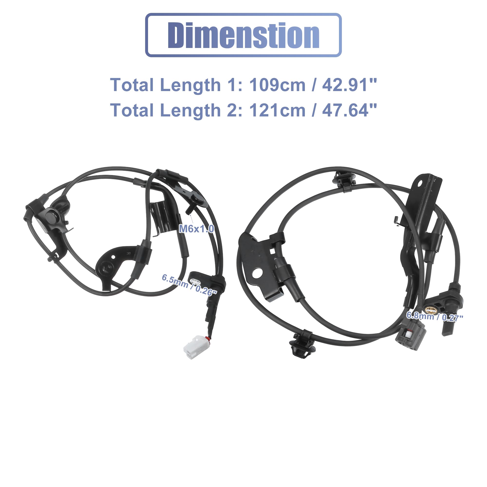 QUARKZMAN 1 Set Sensore di velocità ruota ABS anteriore posteriore sinistro destro per Toyota RAV4