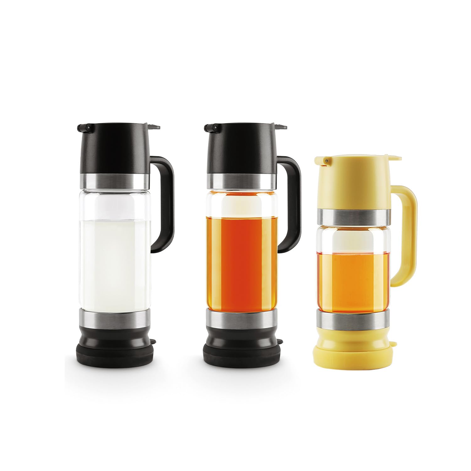 Aelga 9OZ Glass Honey Dispenser and 12OZ Syrup Dispenser Set