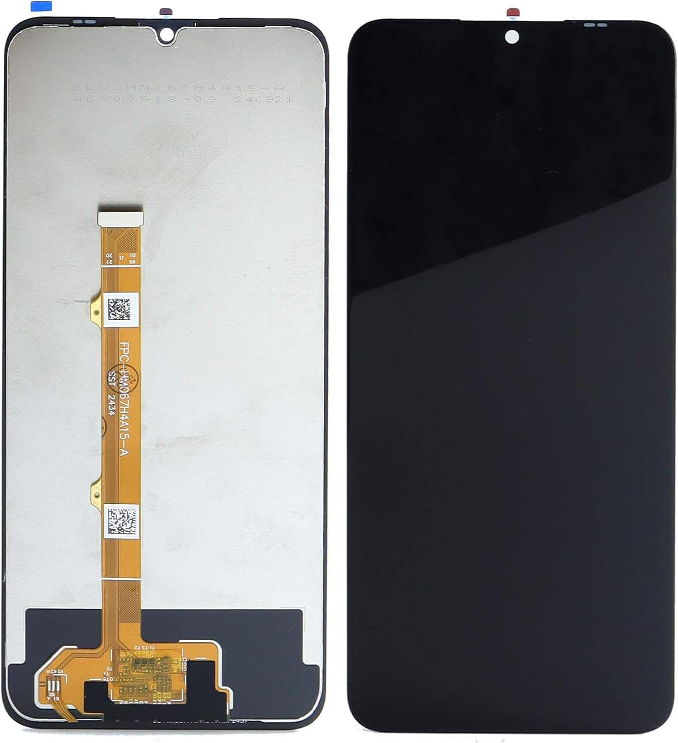 Front and back view of the LCD Display Touch Screen Digitizer Assembly