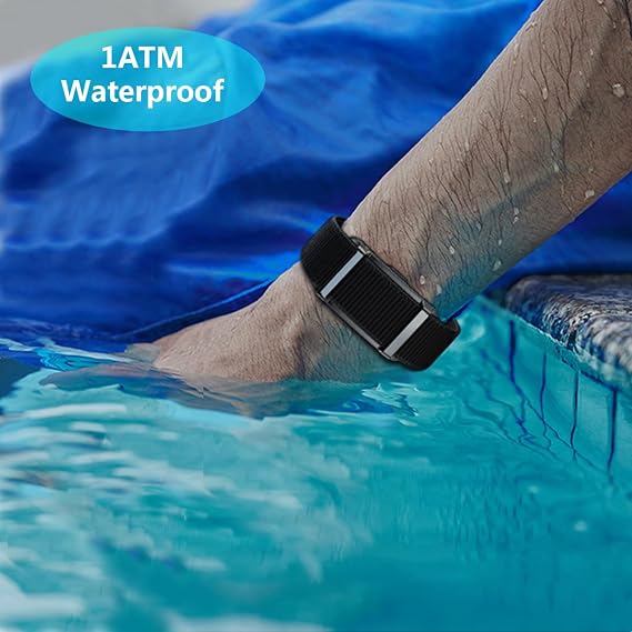 Smart Bracelet Fitness Tracker Wristband 24 Hours 365 Days Auto Sleep Tracker Heart Rate HRV Body Temperature Female Health Monitor AI Analysis Vibration Reminder 170+ Sports Modes with 2 Bands