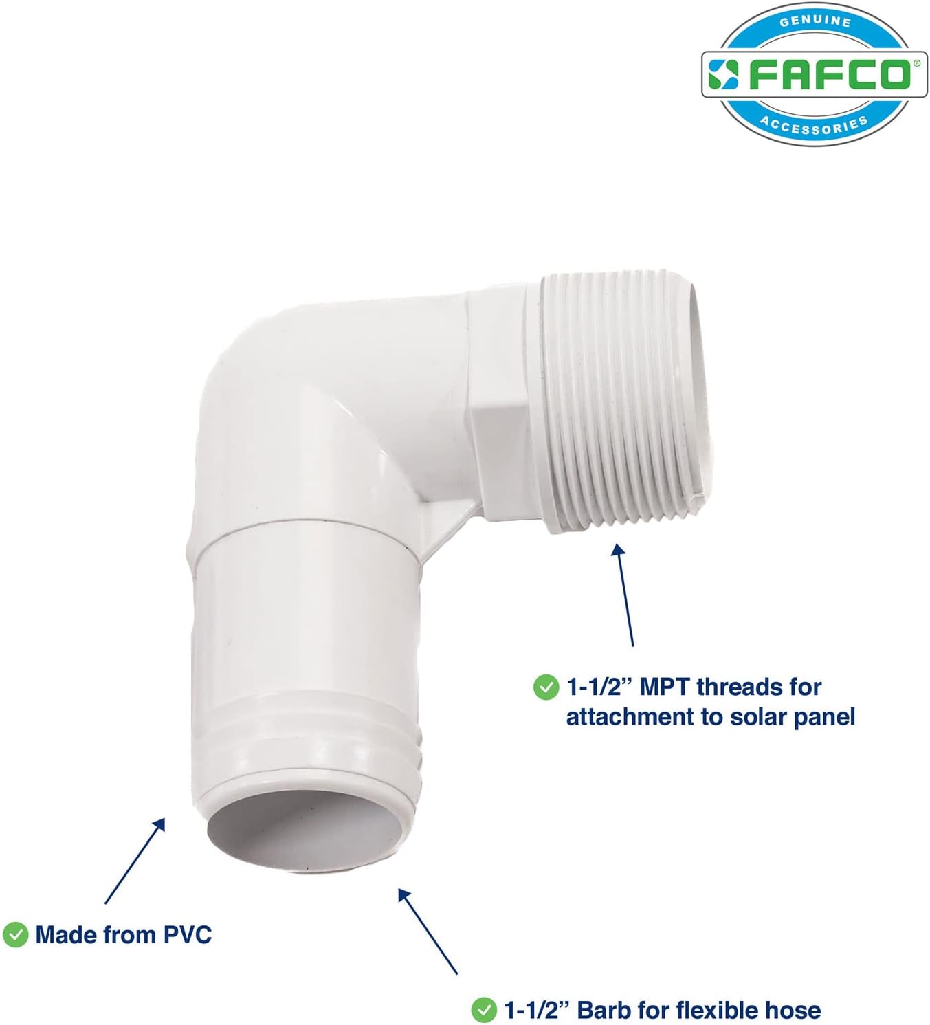 FAFCO Starter Kit for Above-Ground Pool Solar Heating Panels - Fits The Solar Bear and Solar Cub Panel Systems (Sold Separately)