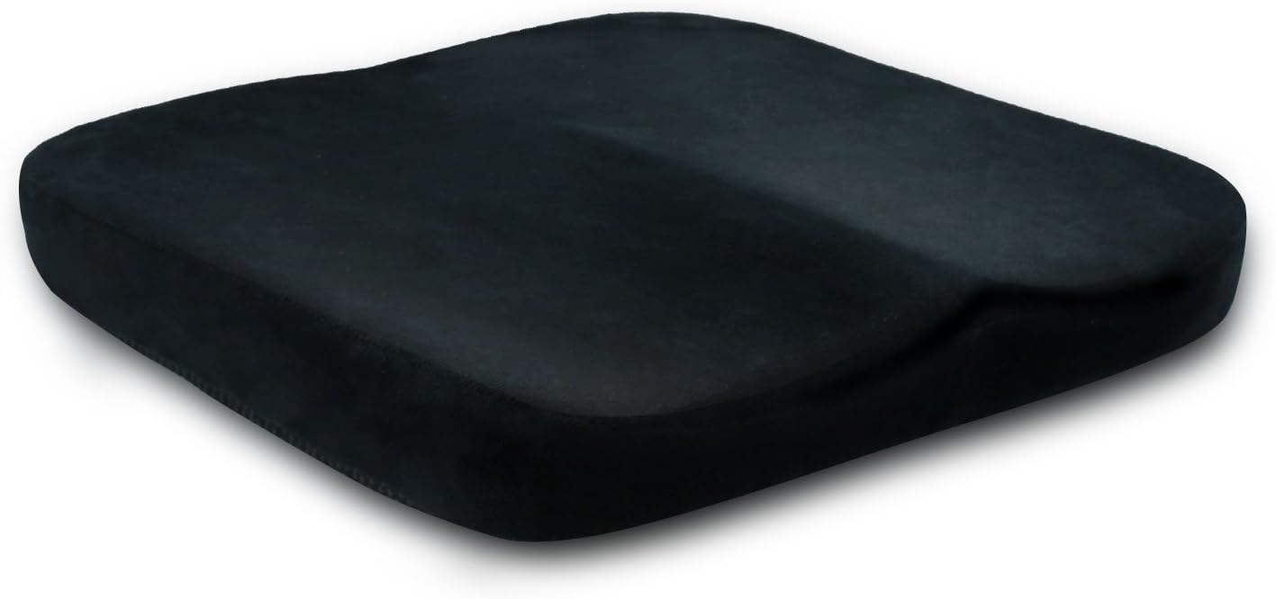 SMELOV Seat Cushion with Anti Slip Bottom and Soft Memory Foam Sciatica Cushion/Coccyx Cushion Give Relief from Lower Back, Tailbone Pain