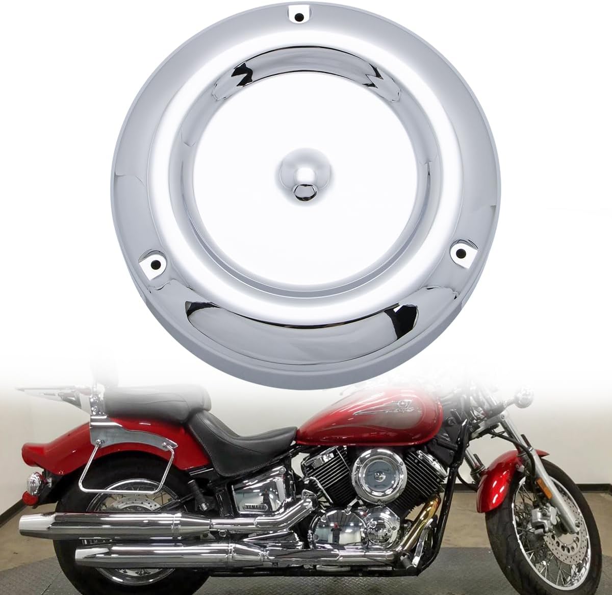 Motorcycle Air Intake Filter Cleaner Cover For Yamaha V Star 1100 XVS1100 Classic Custom 1999-2009