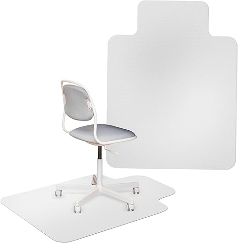 Miniatura 43 de Ilyapa Tapete para silla de oficina para suelo de madera dura, 30 x 48 pulgadas, tapete de PVC para sillas de computadora en suelos de Harwood