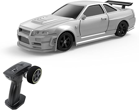 BCDYH Remote Control Lift Car 2.4GHz 1/43 Remote Control Car 4WD Full Scale Remote Control Racing Car with Simulation Lighting Forward, Backward, Turn Left, Turn Right