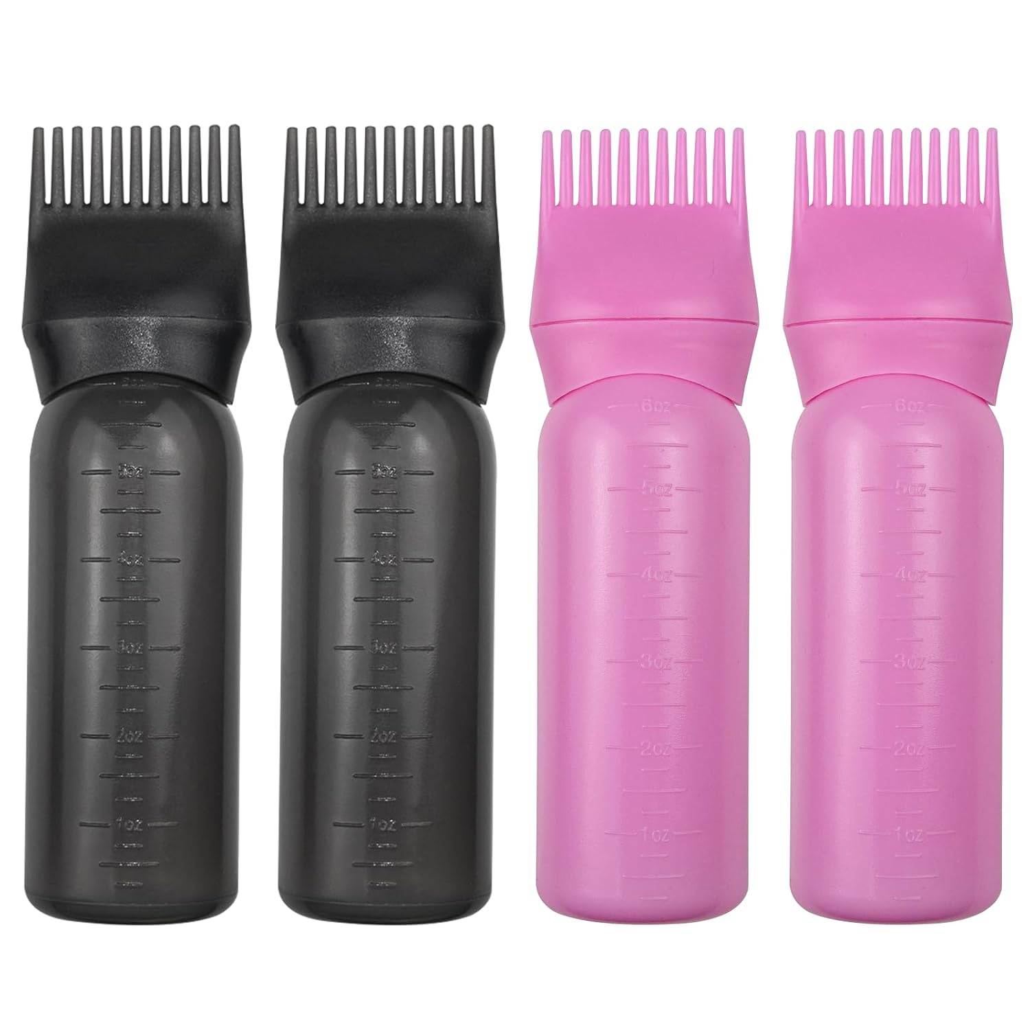ELANE Root Comb Applicator Bottle for Hair Oiling & Dye