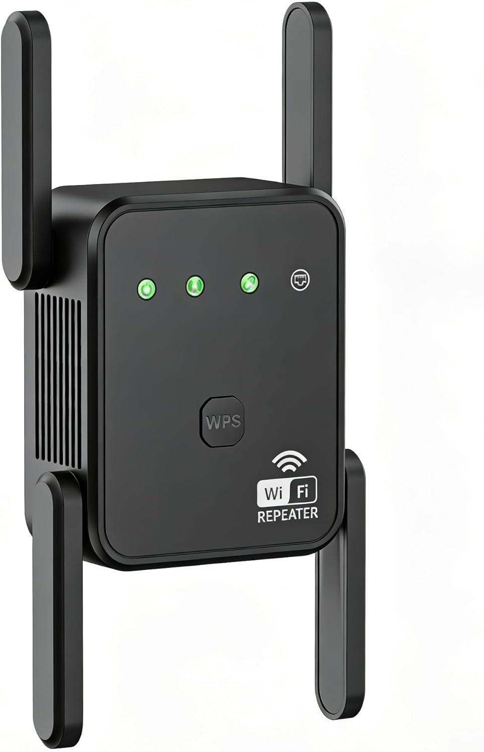 1200Mbps WiFi Extender Signal Booster for Home, Dual Band 5GHz/2.4GHz Wireless Internet Repeater with 4 External Antennas, Covers Up to 3600 Sq.ft & Supports 80 Devices, AP Mode with Ethernet Port