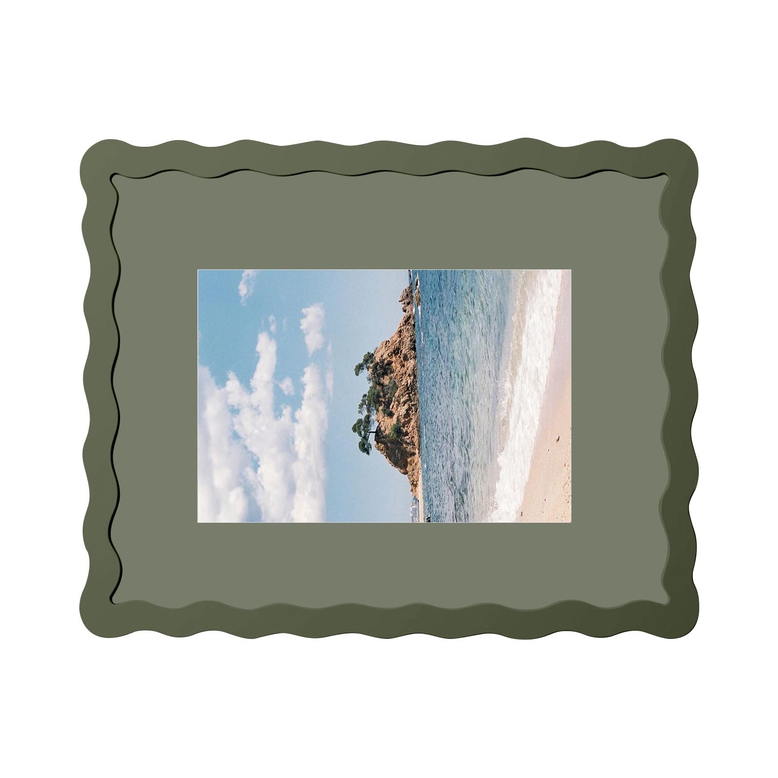 CAZSTYK 5x7 Wooden Picture Frame Featuring Rotating Back for Versatile Photo Viewing Arrangements Wall Hanging Photo Frame
