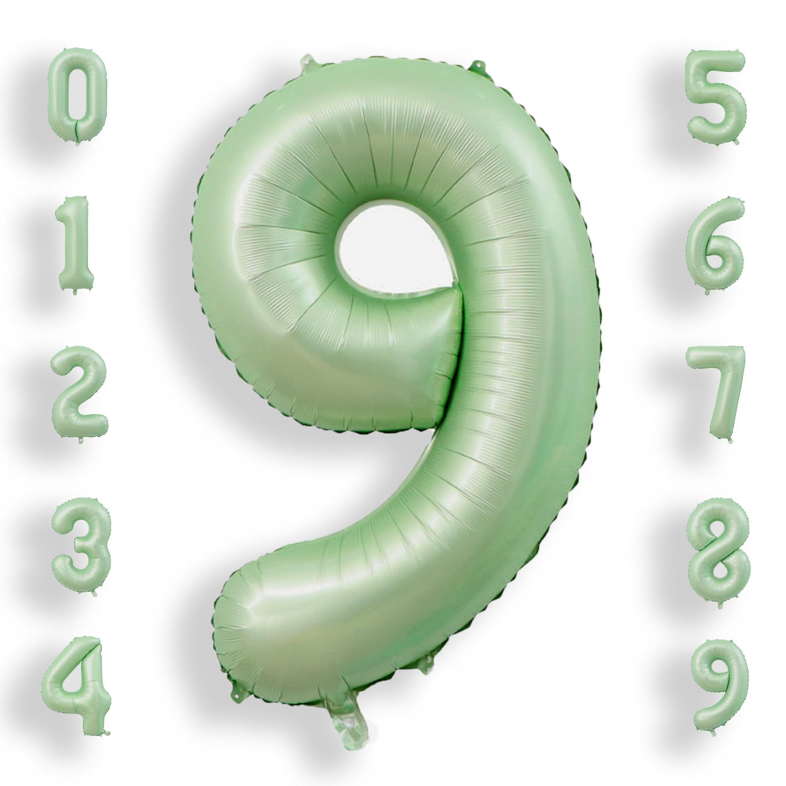 AULE 40 Inch Big Black 0 Balloon Number Large Foil Helium Number Balloons 0-9 Jumbo Giant Happy 0th Birthday Party Decorations for Boy or Girl Huge Mylar Anniversary Party Supplies — view 21