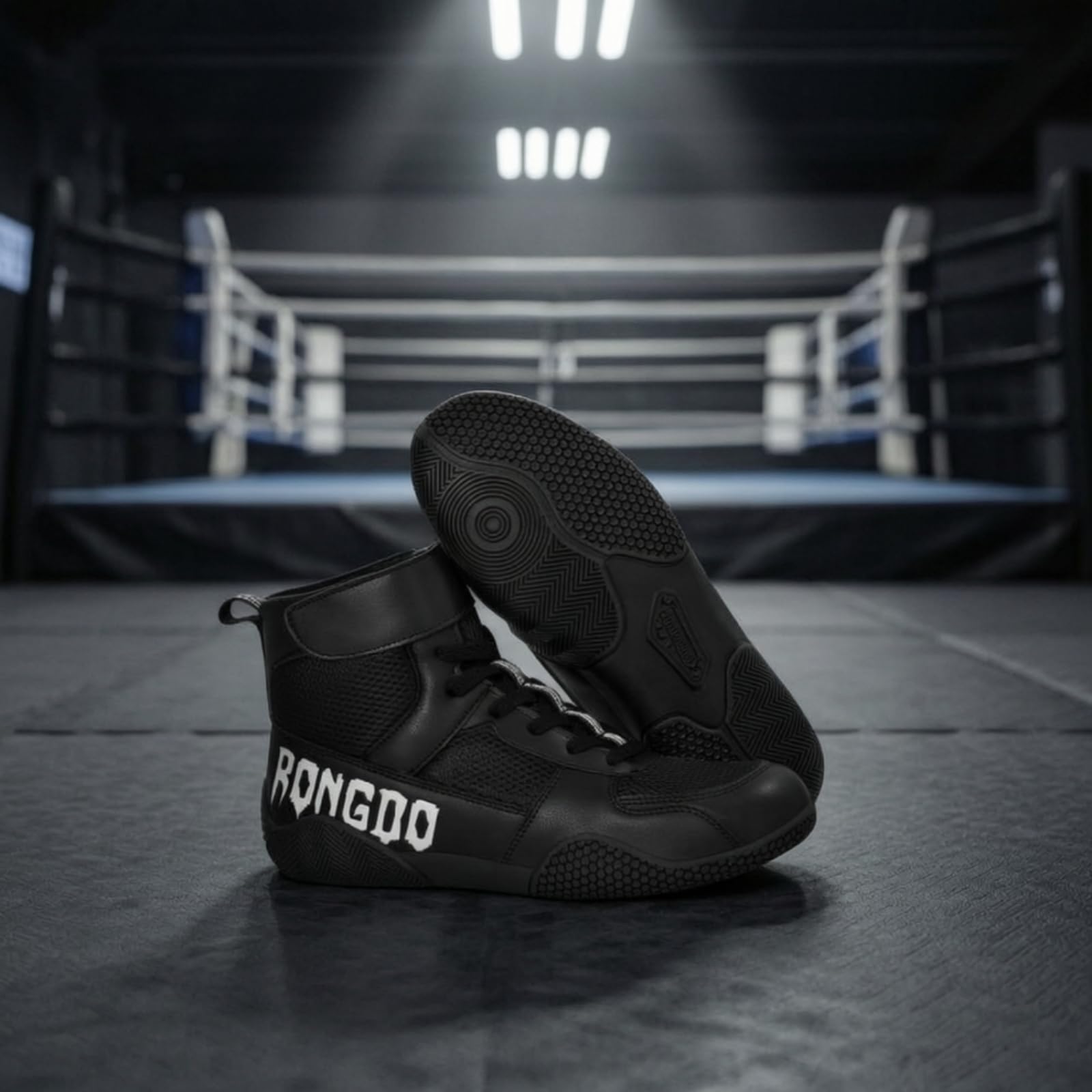 Qianly Scarpe da Pugilistico Alte Stivaletti da Pugilistico Ammortizzate Calzature per Pugili