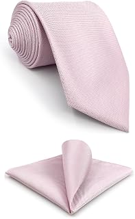 Corbatas Para Hombre Color Sólido Rosa Classic Boda Party Seda