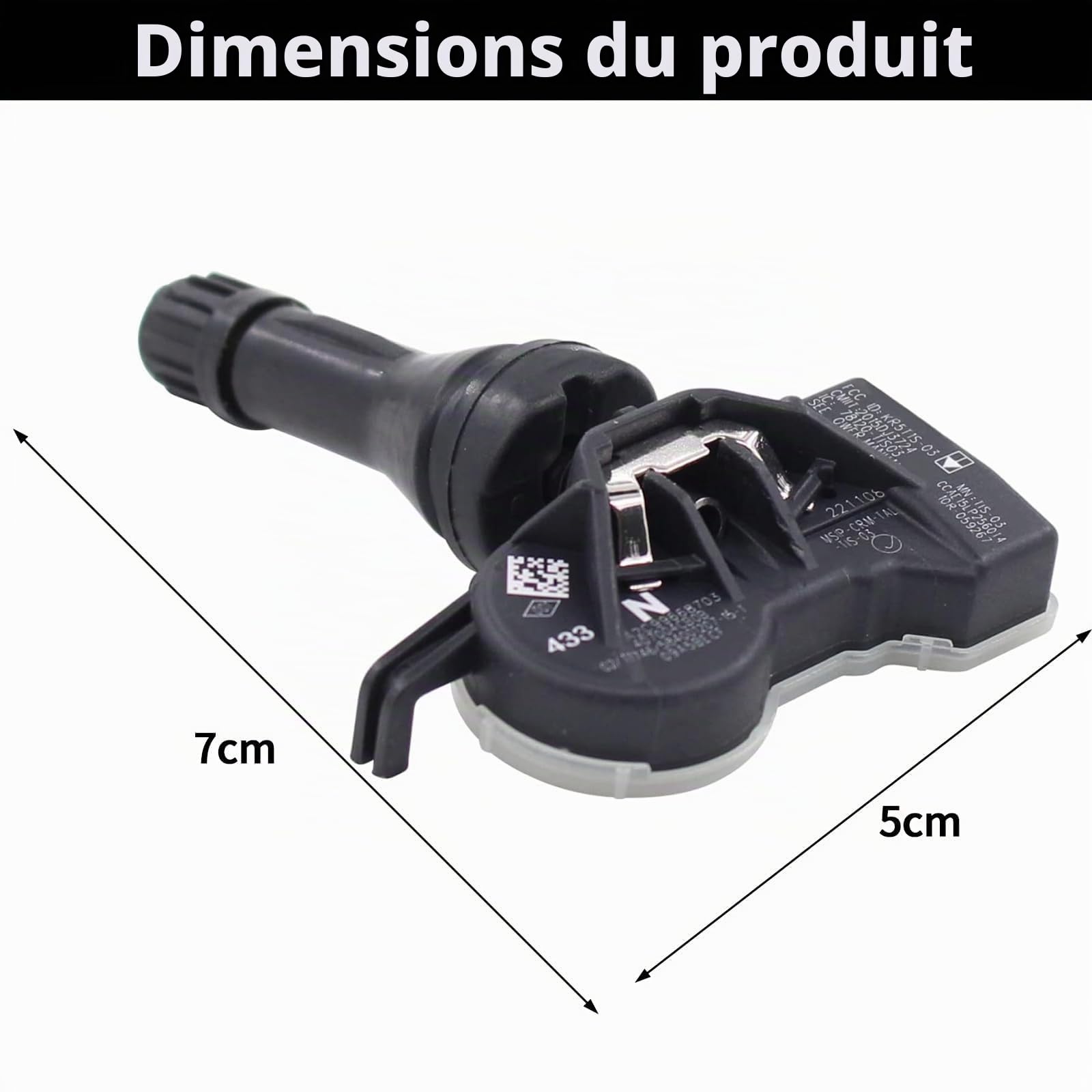Raheem Système de surveillance de pression des pneus TPMS Capteur TPMS TPMS pour Nissan Leaf Micra K14 Qashqai J11 X-Trail T32 Infinity QX50 Rogue Renault Koleos 407004CB0B 407004CB0A 40770-4CB1B