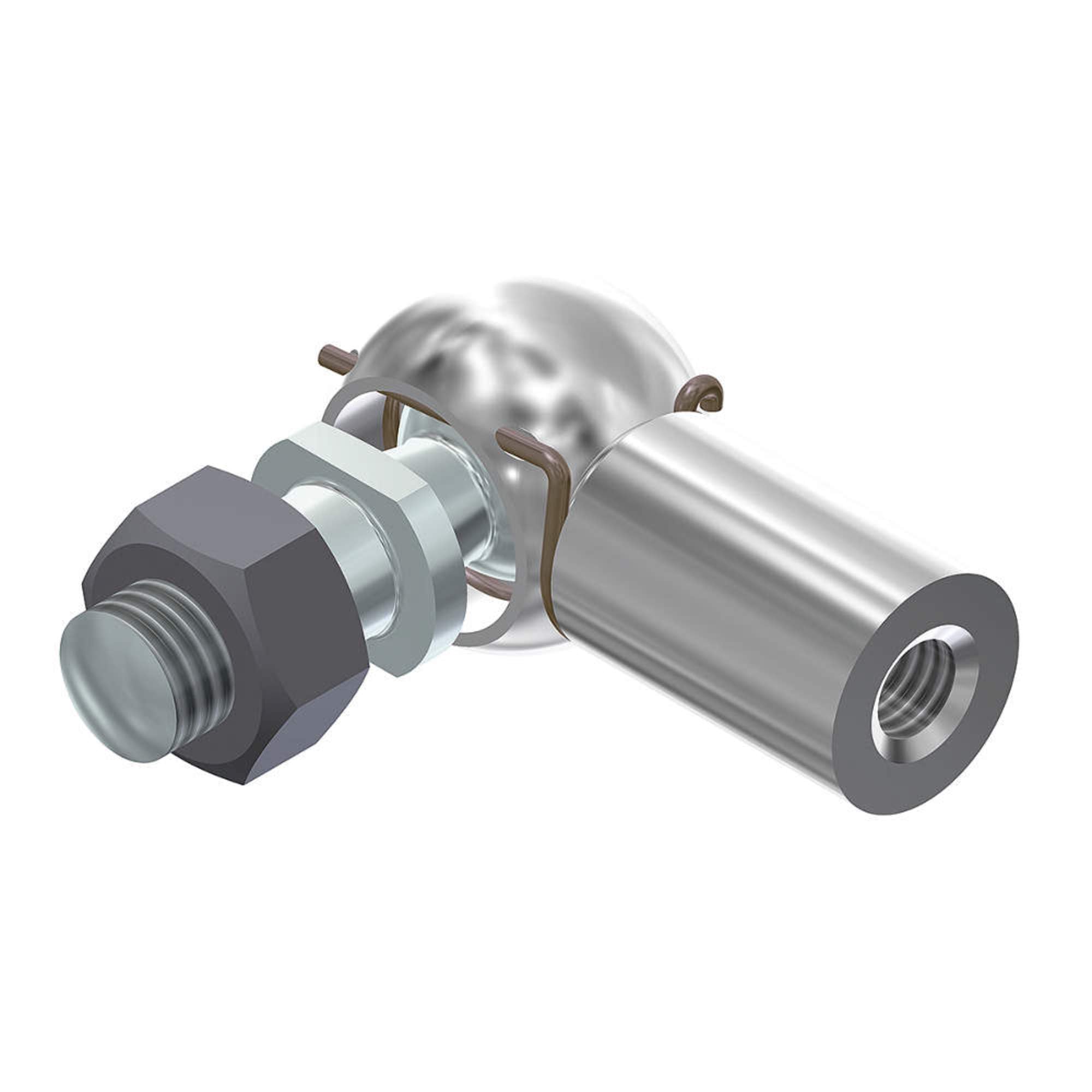 Elbow Joint, 13mm Ball/Sckt 30mm M8 THD