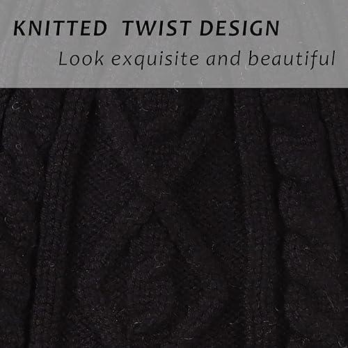 Miniatura 5 de Sombrero de punto para bebé de invierno, bufanda para niños y niñas, sombreros con capucha para niños y niñas, gorro con pompón