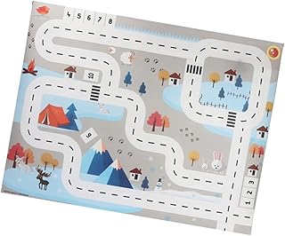 Toyvian Tapete De Jogo De Tráfego Infantil Tapetes De Chão Para Carro Brinquedo Infantil Brinquedos De Carro Infantil Tapete De Chão De Bebê Tapetes Interligados Mapa De Trânsito Tapete