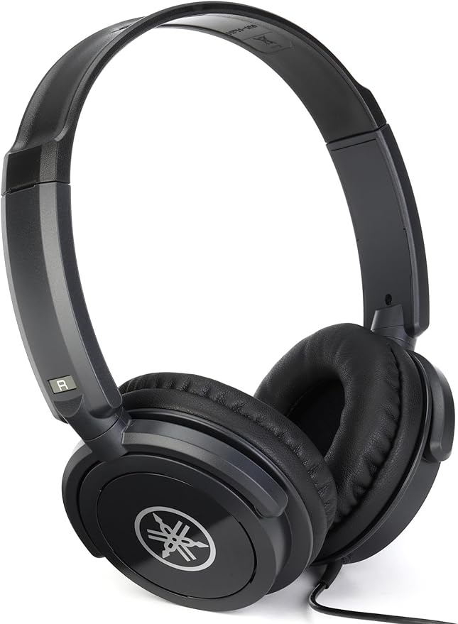 YAMAHA HPH-100B Dynamic Closed Back Headphones, Black