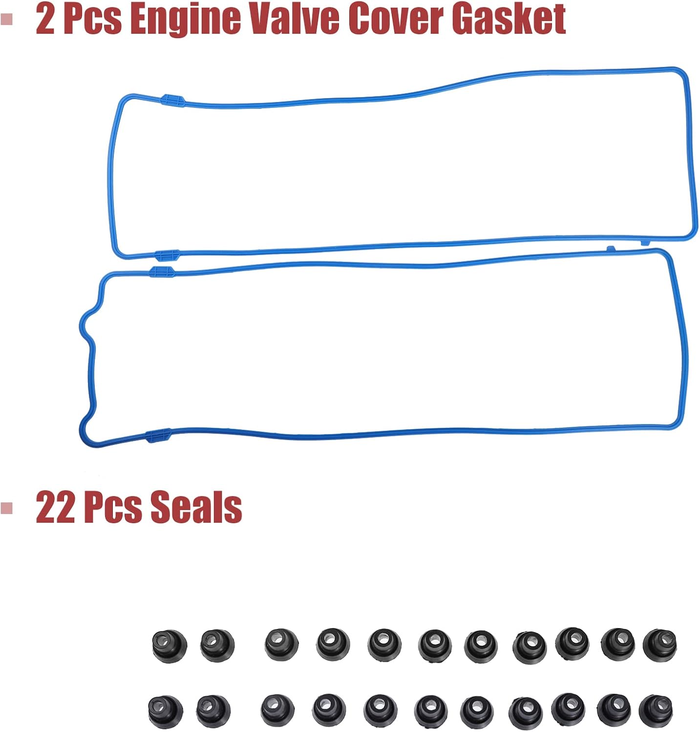 X AUTOHAUX 1 Set Engine Valve Cover Gasket Fit for Ford for Lincoln for Mercury VS50377R
