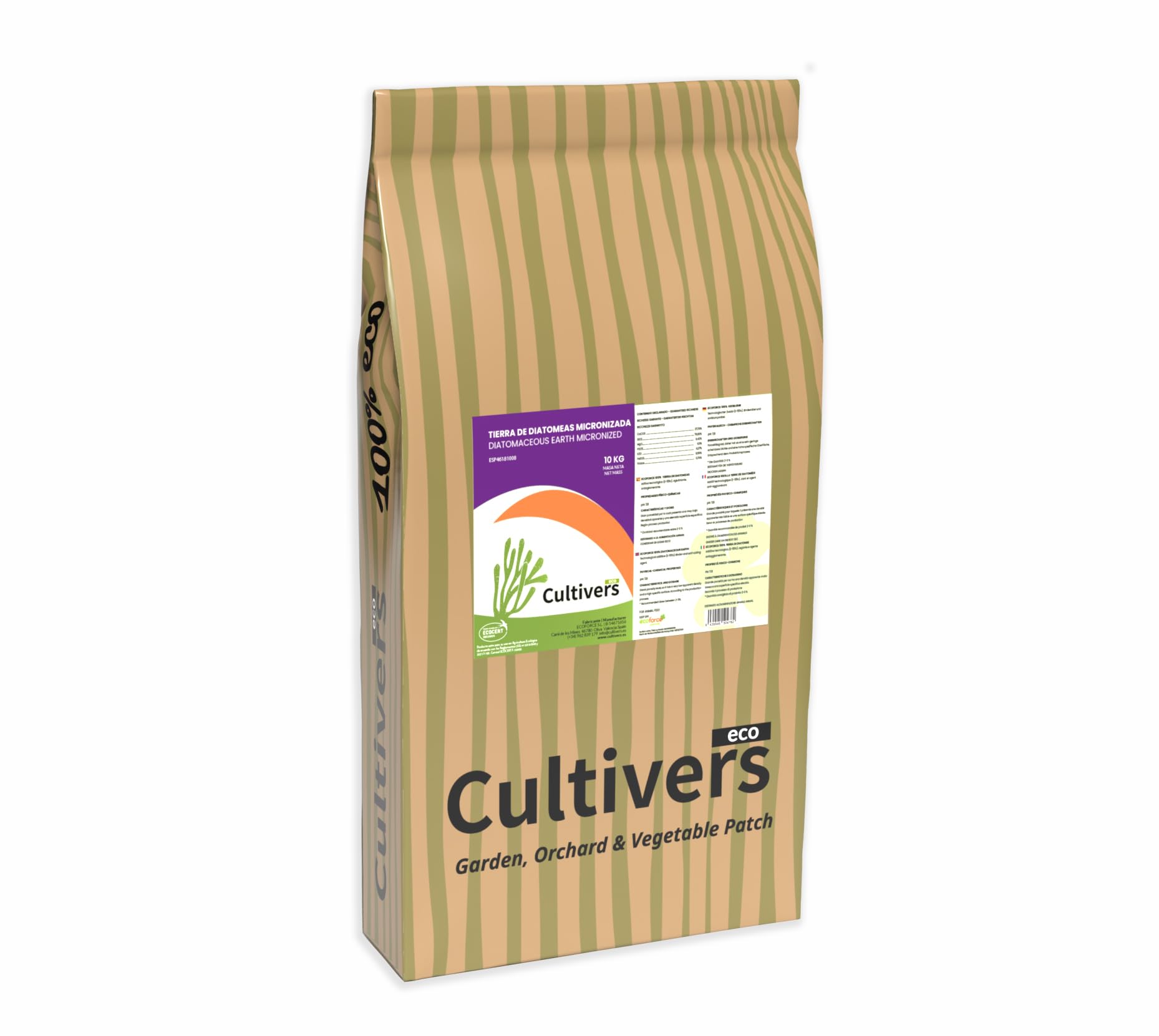 Cultivers Terre à diatomées moulue CULTIVERS 25 kg. 100% naturel et