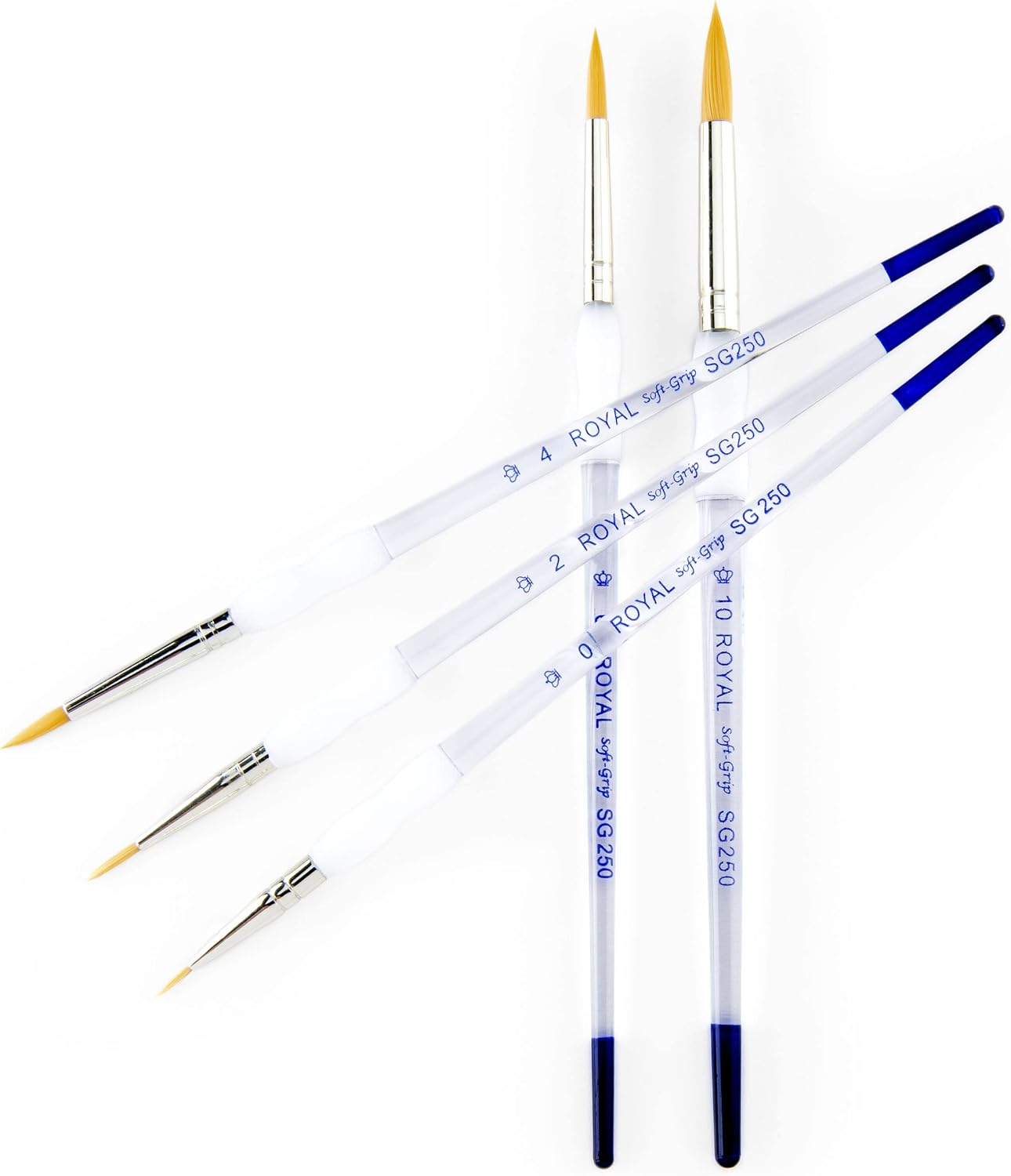 Royal & Langnickel - 5pc Soft Grip Gold taklon Paint Brush Set, Round | SG303